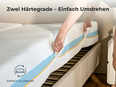 Matratze mit zwei Härtegraden – einfach umdrehbar für optimale Schlafkomfort